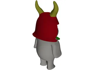 Hikonyan 3D Model preview