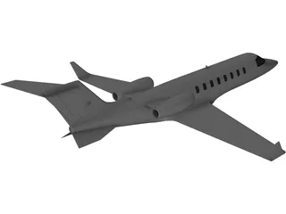 Bombardier Learjet 45 3D Model preview