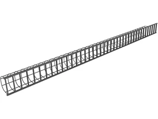 Silo Ladder 3D Model preview