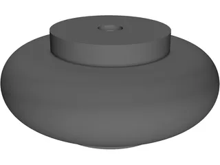 Roller Blade In-Wheel Motor 3D Model preview