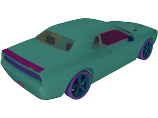 Dodge Challenger SRT8 3D Model preview