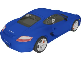 Porsche Cayman S 3D Model preview