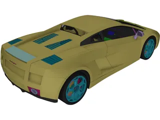 Lamborghini Gallardo 3D Model preview