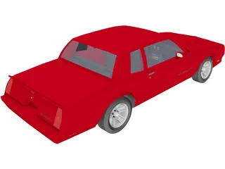 Chevrolet Monte Carlo SS (1986) 3D Model preview