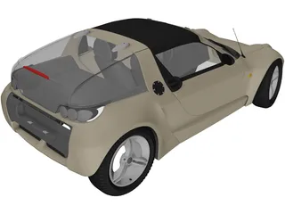 SMART Roadster 3D Model preview