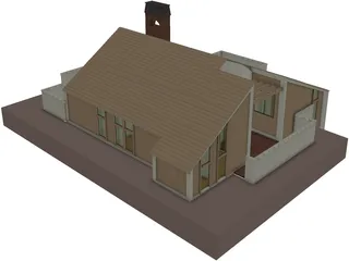 House Building 3D Model preview