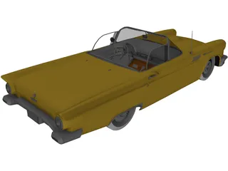 Ford Thunderbird Cabrio (1957) 3D Model preview