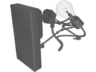 Bulb Man 3D Model preview