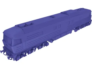 BR232 Locomotive 3D Model preview