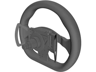 Steering Wheel 3D Model preview