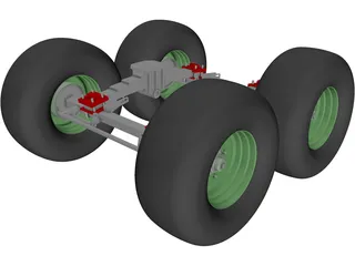 Suspension Rear 3D Model preview
