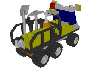 LEGO 6565 Construction Crew Utility Truck 3D Model preview