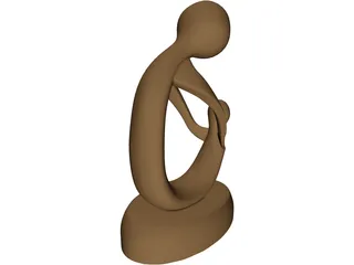 Abstract Sculpture Statue 3D Model preview