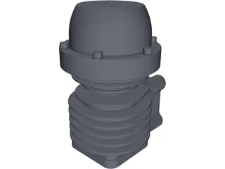Wastegate 45mm 3D Model preview