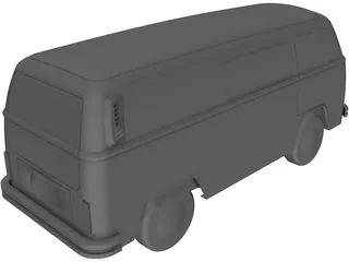 Volkswagen T2B 3D Model preview