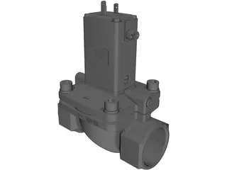 Burket Solenoid Valve 5281 1 1/4 inch 3D Model preview