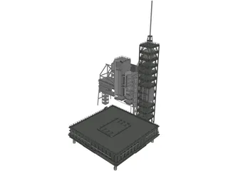 Shuttle Launch Gantry 3D Model preview