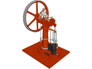 Benson Steam Engine 3D Model preview