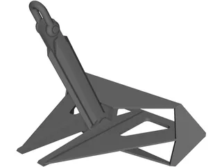 FLIPPER DELTA ANCHOR 7.5TONS 3D Model preview