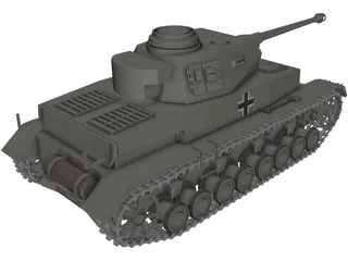 pzkpfw 4 3D Model preview