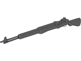 M1 Garand Rifle 3D Model preview