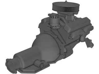 Chevrolet Chevelle V8 Engine 3D Model preview