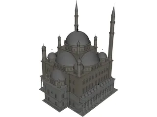 Alabaster Mosque 3D Model preview