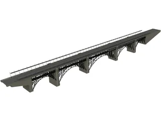 Bloor Viaduct Bridge 3D Model preview