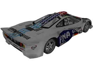 McLaren F1 GT (1995) 3D Model preview