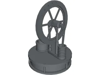 Stirling Engine 3D Model preview