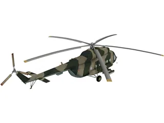 Mil Mi-8 Hip 3D Model preview
