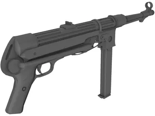 MP4 Nazi Gun 3D Model preview