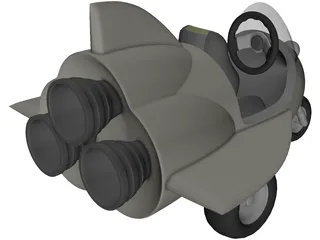 Rocket Trike 3D Model preview