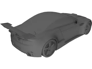 Aston Martin V8 3D Model preview