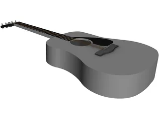 Guitar Acoustic Laptop 3D Model preview