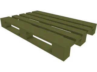 Europallet 3D Model preview