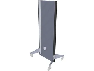 POP Display with Wheels 3D Model preview