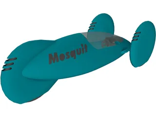 Mosquit Concept Car 3D Model preview