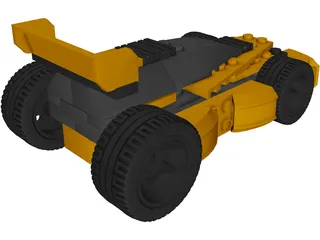 Lego Racer 3D Model preview