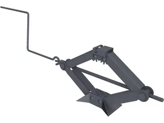 Scissor Car Jack 3D Model preview