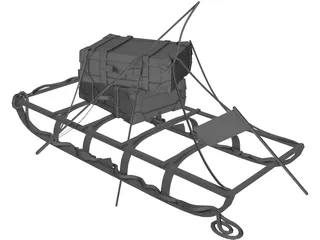 Antartic Sled 3D Model preview