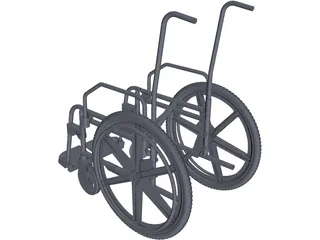 Wheelchair Chassis 3D Model preview