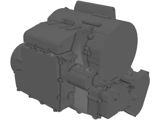 Yamaha R6 Engine (2003) 3D Model preview