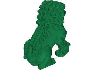 Dragon Sculpture 3D Model preview