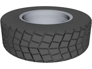 Wheel 225/75 R16 3D Model preview