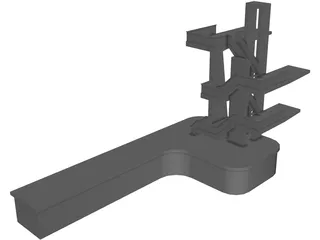 Diving Boards 3D Model preview