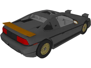 Pontiac Fiero GT Fast back 3D Model preview