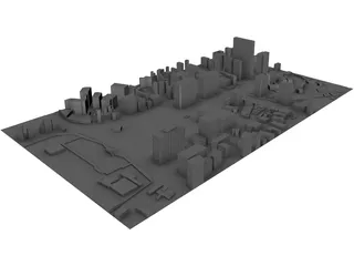 Sejongno in Seoul city South Korea 3D Model preview