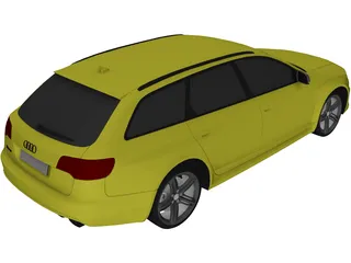 Audi RS6 Avant (2009) 3D Model preview