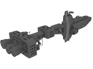 Babylon 5 Hyperion 3D Model preview